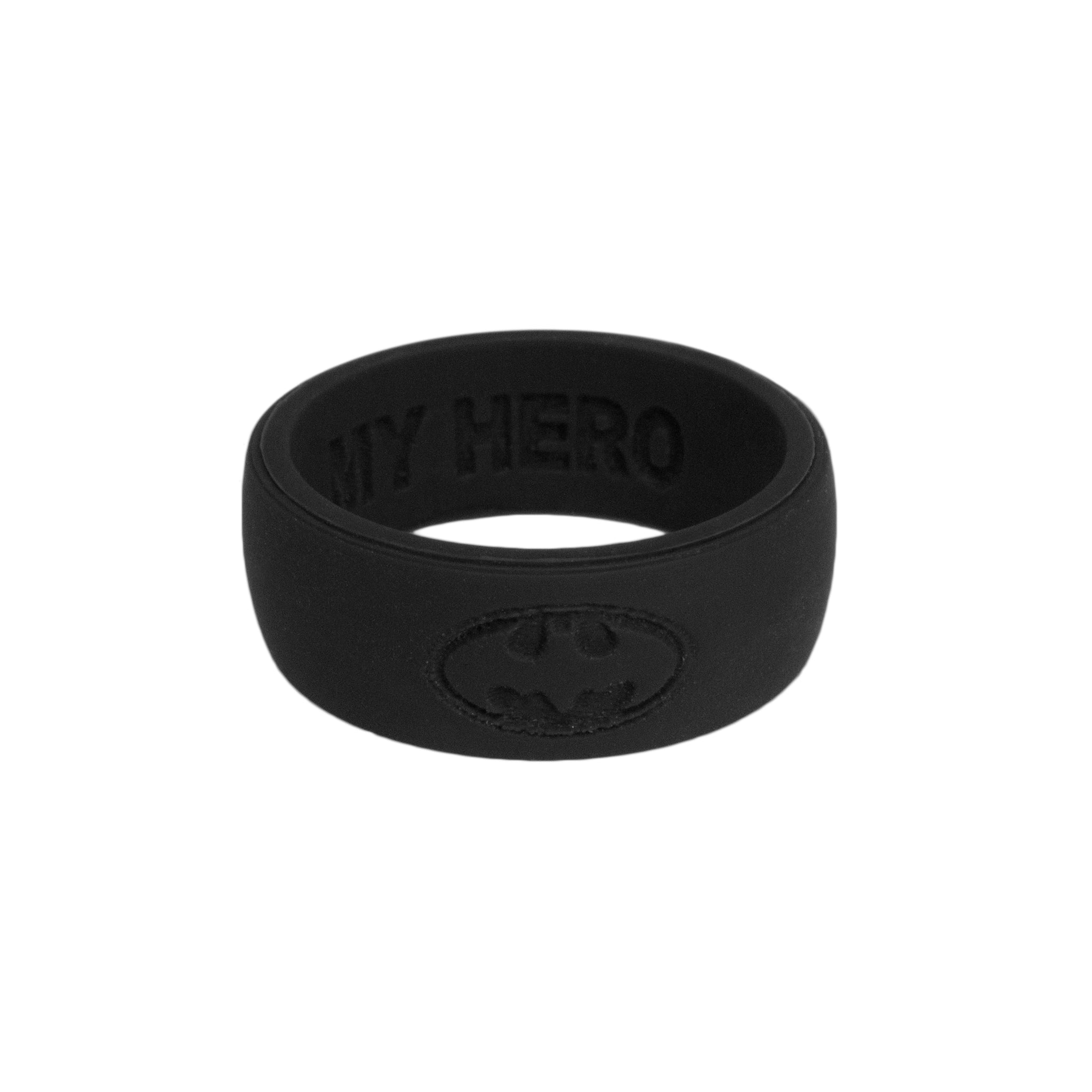 Black Custom Men's Silicone Ring Aroband