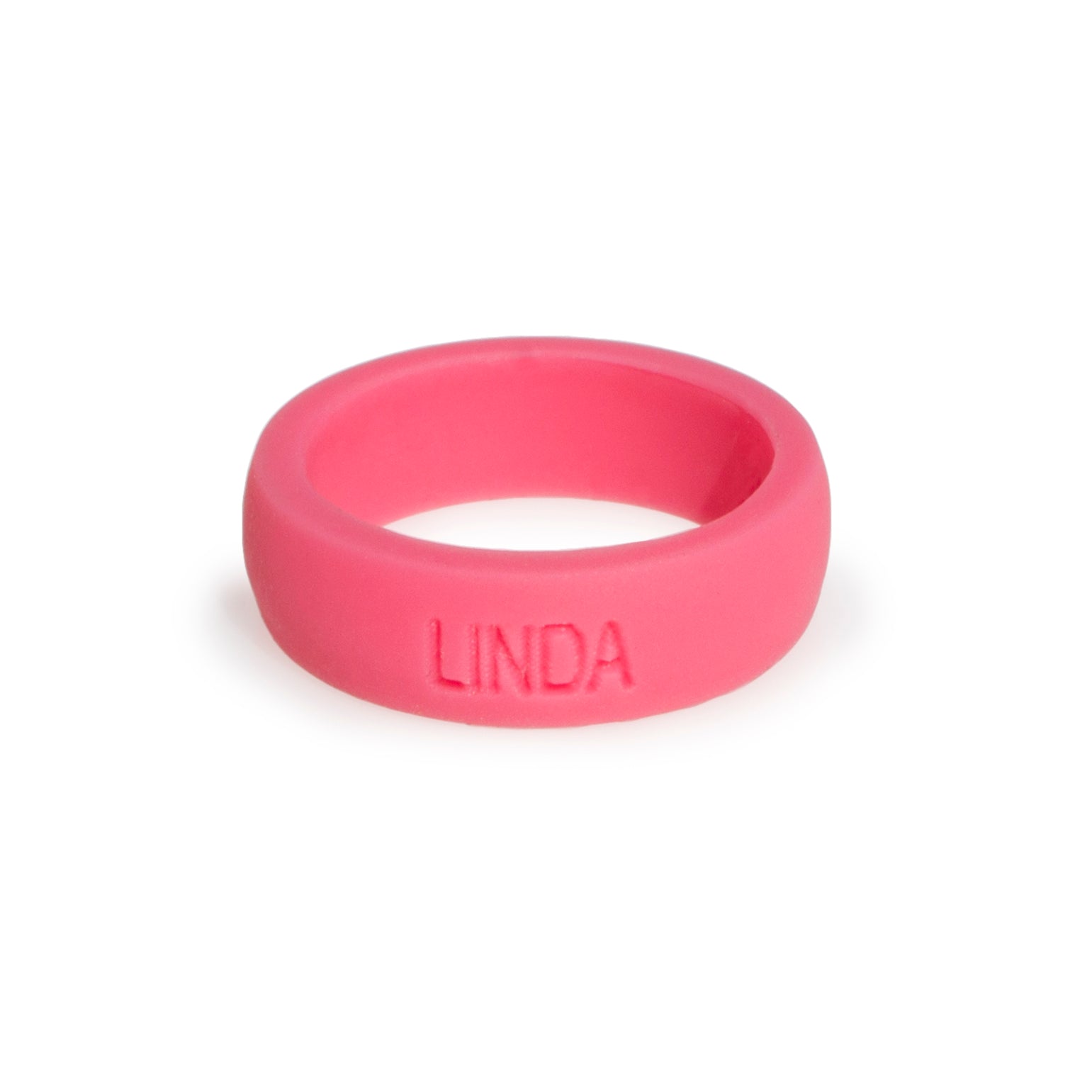 Pink Custom Women's Silicone Ring Aroband