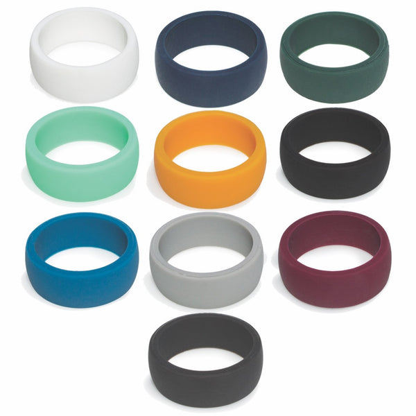 Set of 2 Aroband Silicone Rings Men Without Engraving